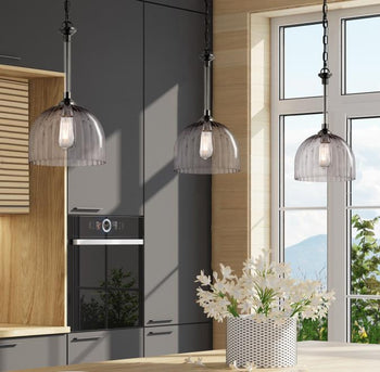 Camrose One-Light Indoor Pendant, Gun Metal Finish