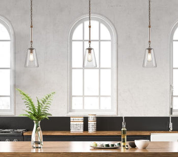 Biloxi One-Light Indoor Mini Pendant, Barnwood Finish
