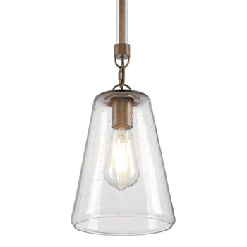Biloxi One-Light Indoor Mini Pendant, Barnwood Finish