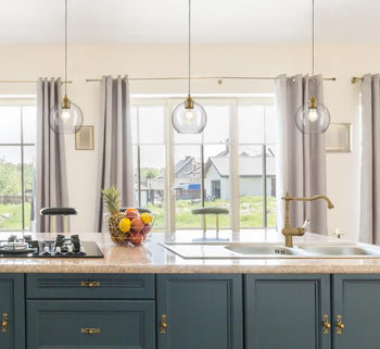 Tatze One-Light Indoor Mini Pendant, Brushed Brass Finish