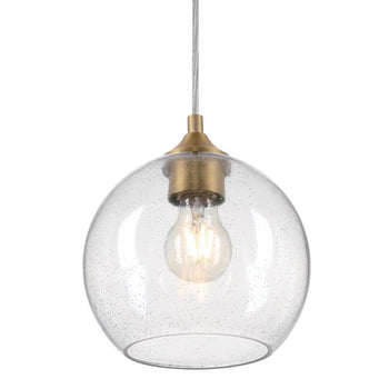 Tatze One-Light Indoor Mini Pendant, Brushed Brass Finish