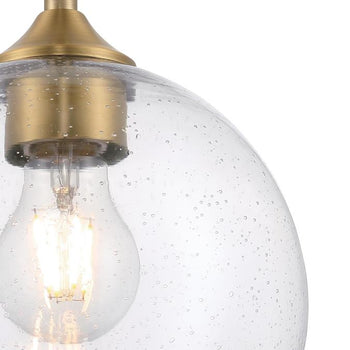 Tatze One-Light Indoor Mini Pendant, Brushed Brass Finish