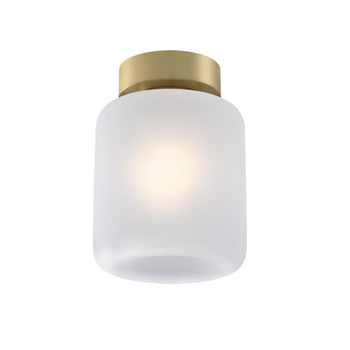 8 in. Judd 1-Light Semi-Flush, Champagne Brass Finish