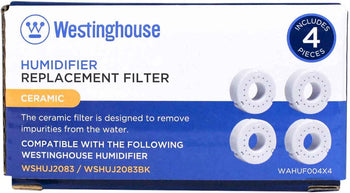 Set of 4 Ceramic Ball Filters for Humidifiers WSHUJ2083BK & WSHUJ2083