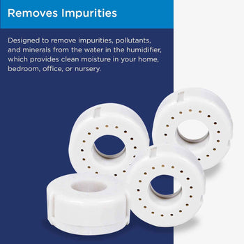 Set of 4 Ceramic Ball Filters for Humidifiers WSHUJ2083BK & WSHUJ2083