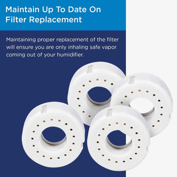 Set of 4 Ceramic Ball Filters for Humidifiers WSHUJ2083BK & WSHUJ2083