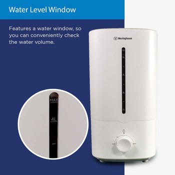 Ultrasonic Humidifier, 4.5L Top Filling Quiet Air Humidifier