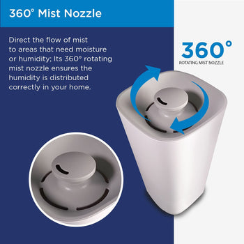 Ultrasonic Humidifier, 4.5L Top Filling Quiet Air Humidifier