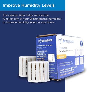 Set of 4 Ceramic Ball Filters for Humidifier WSHUJ2158B & WSHUJ2158A