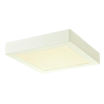 8-7/8-Inch Square Dimmable LED Indoor Flush Mount Ceiling Fixture, White Finish