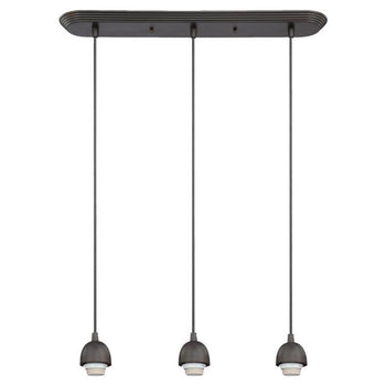 Three-Light Mini Pendant, Oil Rubbed Bronze Finish