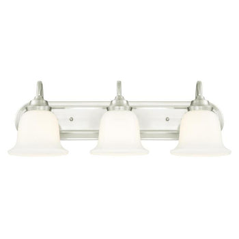 Harwell Three-Light Indoor Wall Fixture, Brushed Nickel Finish