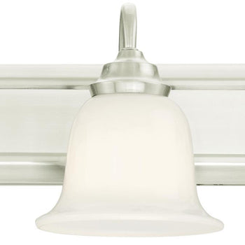 Harwell Four-Light Indoor Wall Fixture, Brushed Nickel Finish