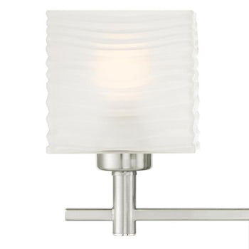 Alexander Three-Light Indoor Wall Fixture, Brushed Nickel Finish