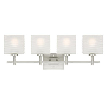 Alexander Four-Light Indoor Wall Fixture, Brushed Nickel Finish