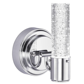Cava One-Light LED Indoor Wall Fixture, Chrome Finish