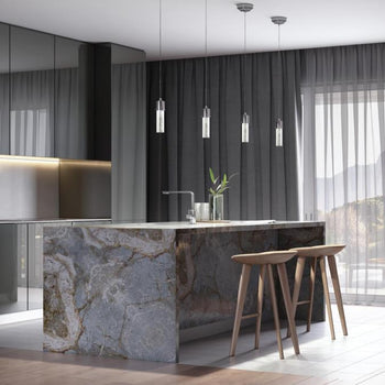 Cava One-Light LED Indoor Mini Pendant, Chrome Finish