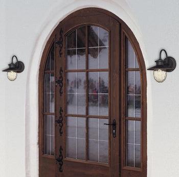 Delmont One-Light Outdoor Wall Fixture, Oil Rubbed Bronze Finish with Highlights