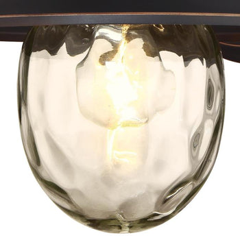 Delmont One-Light Outdoor Wall Fixture, Oil Rubbed Bronze Finish with Highlights