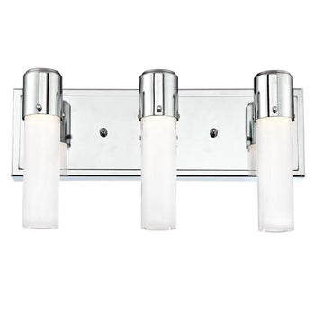 Blake Three-Light LED Indoor Wall Fixture, Chrome Finish