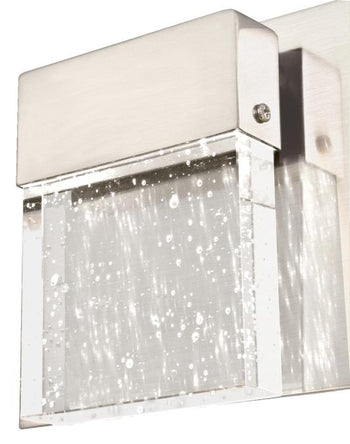 Cava II Three-Light LED Indoor Wall Fixture, Brushed Nickel Finish
