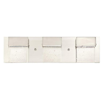 Cava II Three-Light LED Indoor Wall Fixture, Brushed Nickel Finish