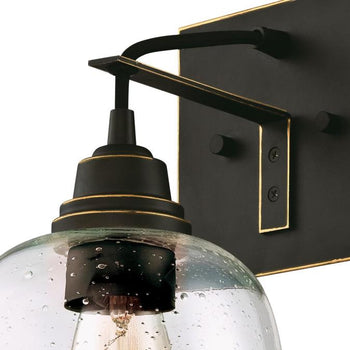 Eldon One-Light Indoor Wall Fixture, Oil Rubbed Bronze Finish with Highlights