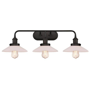 Abigail Three-Light Indoor Wall Fixture, Oil Rubbed Bronze Finish
