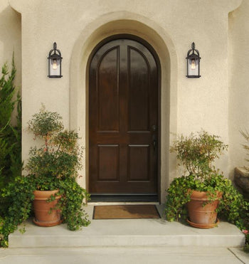 Grandview One-Light Outdoor Wall Fixture, Oil Rubbed Bronze Finish with Highlights