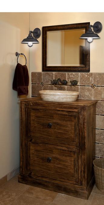 Iron Hill One-Light Wall Fixture, Oil Rubbed Bronze Finish with Highlights