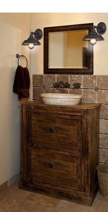Iron Hill One-Light Indoor Wall Fixture, Oil Rubbed Bronze Finish