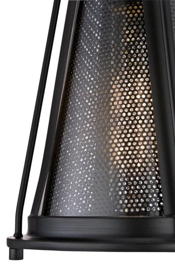 Beatrix One-Light Outdoor Wall Fixture, Matte Brushed Gun Metal Finish
