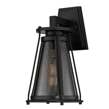Beatrix One-Light Outdoor Wall Fixture, Matte Brushed Gun Metal Finish