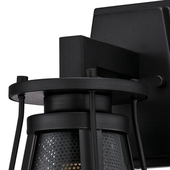 Beatrix One-Light Outdoor Wall Fixture, Matte Brushed Gun Metal Finish