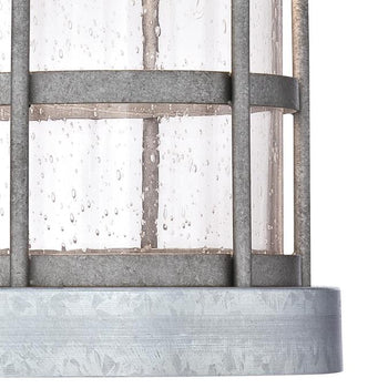 Barkley One-Light LED Outdoor Wall Fixture, Galvanized Steel Finish