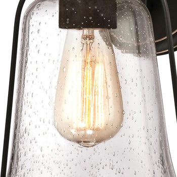 Brynn One-Light Outdoor Wall Fixture, Oil Rubbed Bronze Finish with Highlights