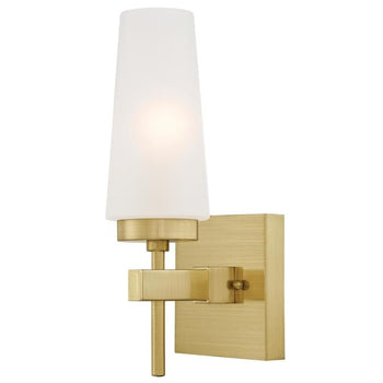 Chaddsford One-Light Indoor Wall Fixture, Champagne Brass Finish