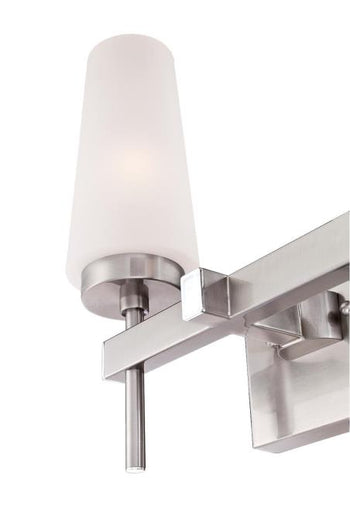 Chaddsford Two-Light Indoor Wall Fixture, Brushed Nickel Finish