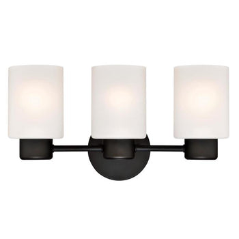 Sylvestre Three-Light Indoor Wall Fixture, Oil Rubbed Bronze Finish