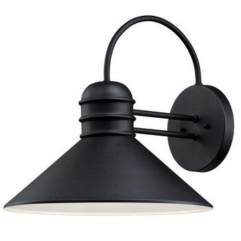 Watts Creek One-Light Outdoor Wall Fixture, Textured Black Finish