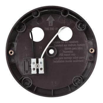 Two-Light 18W LED Outdoor Security Light Wall Fixture with Motion Sensor, Bronze Finish
