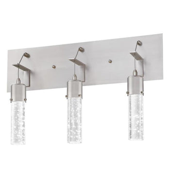 Cava Three-Light 22-Watt LED Indoor Wall Fixture, Brushed Nickel Finish
