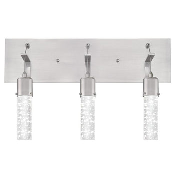 Cava Three-Light 22-Watt LED Indoor Wall Fixture, Brushed Nickel Finish