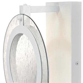 Maddox One-Light Dimmable LED Indoor/Outdoor Wall Fixture, Matte White Finish