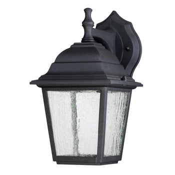 One-Light ENERGY STAR LED Dimmable Outdoor Wall Fixture, Black Finish