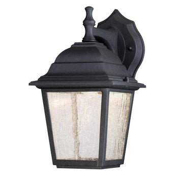 One-Light ENERGY STAR LED Dimmable Outdoor Wall Fixture, Black Finish
