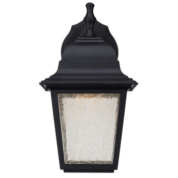 One-Light ENERGY STAR LED Dimmable Outdoor Wall Fixture, Black Finish