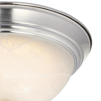 11-Inch Dimmable LED Indoor Flush Mount Ceiling Fixture, Brushed Nickel Finish
