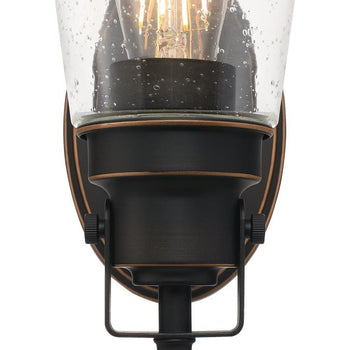Ashton One-Light Indoor Wall Fixture, Oil Rubbed Bronze Finish with Highlights