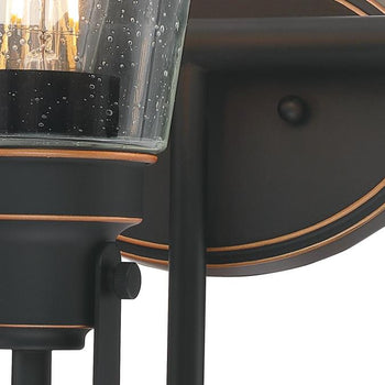 Ashton Three-Light Indoor Wall Fixture, Oil Rubbed Bronze Finish with Highlights